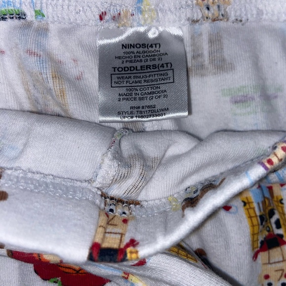 Disney Pixar~Toy Story Nutcrackers~Unisex LS 2-Piece Pajama Set~Size 4T~EUC - Picture 9 of 10